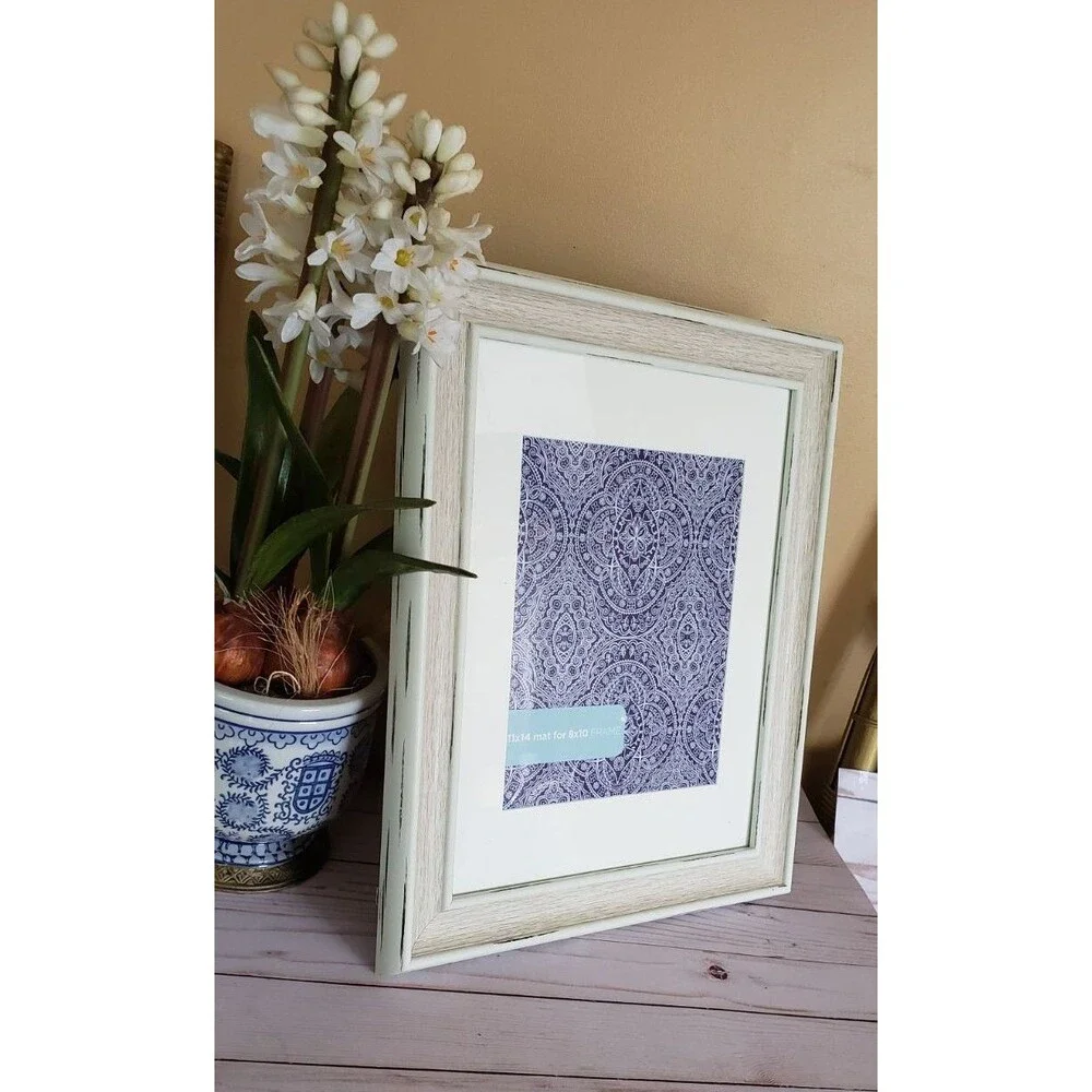 Large Whitewash Picture Frame